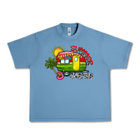 Pebble Blue summer camping Urban Heavy Tee - CowhideDigitalArt