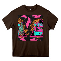 Chocolate Brown freedom rocks seamless pattern Heavy Core Tee - BundleAndBundleShop