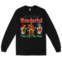 Black it's the most wonderful time of the year Long Sleeve Tee - BarkalooDesign