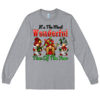 Heather Grey it's the most wonderful time of the year Long Sleeve Tee - BarkalooDesign