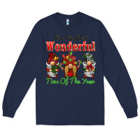 Navy it's the most wonderful time of the year Long Sleeve Tee - BarkalooDesign