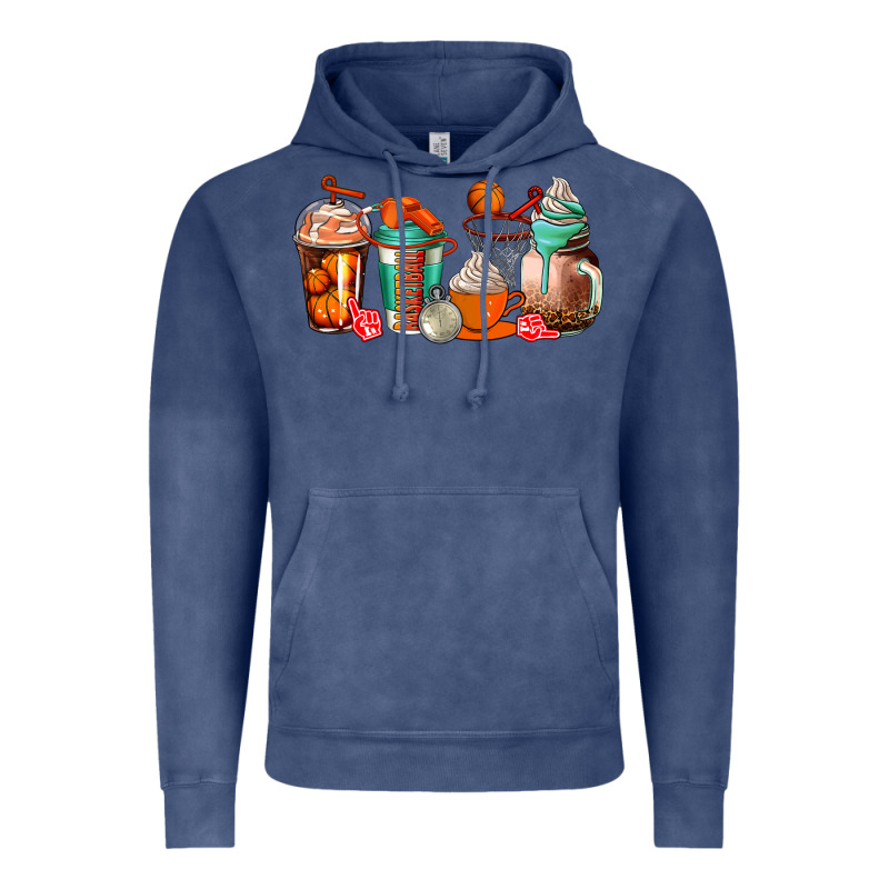 Basketball Coffee Cups Vintage Hoodie by AdoDesignShop | Teevron