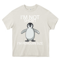 Cream I'm Not Short I'm Penguin Size Heavy Core Tee - Bettercallsaul