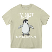 Mossy I'm Not Short I'm Penguin Size Heavy Core Tee - Bettercallsaul