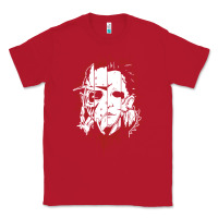 Red friends horror face mashup horror movies halloween Classic Tee - artisFamous