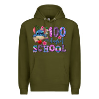 Army Green 100 days of school Premium Hoodie - AdoDesignShop