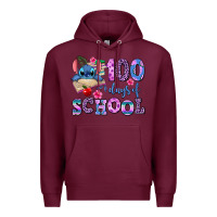 Burgundy 100 days of school Premium Hoodie - AdoDesignShop