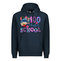 Navy 100 days of school Premium Hoodie - AdoDesignShop