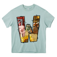 Arona farm life alphabet lowercase letters w Heavy Core Tee - BundleAndBundleShop
