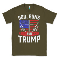 Army Green god guns and trump Classic Tee - artisFamous
