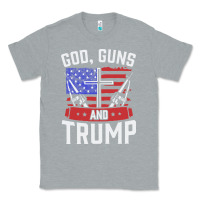Heather Grey god guns and trump Classic Tee - artisFamous