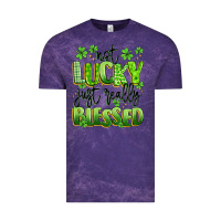 Cloud Purple not lucky just really blessed Vintage Tee - Artiststas