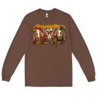 Chestnut Christmas goats Long Sleeve Tee - BarkalooDesign