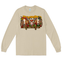 Mushroom Christmas goats Long Sleeve Tee - BarkalooDesign