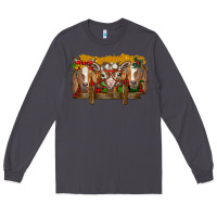 Smoke Christmas goats Long Sleeve Tee - BarkalooDesign