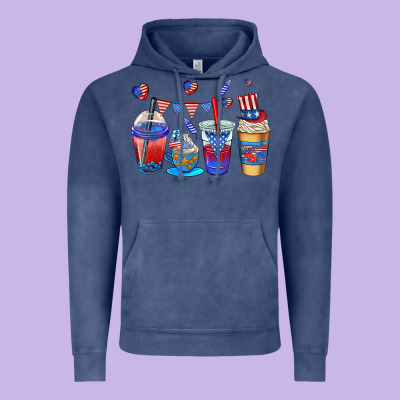 4th Of July Coffee Cups Vintage Hoodie Designed By Adodesignshop