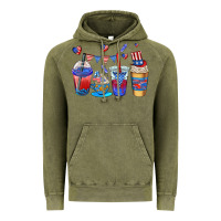 Vintage Olive 4th of july coffee cups Vintage Hoodie - AdoDesignShop