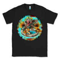 Black rattlesnake and sunflower Classic Tee - BarkalooDesign