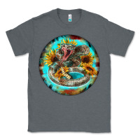 Charcoal Heather rattlesnake and sunflower Classic Tee - BarkalooDesign