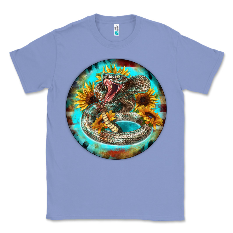 Rattlesnake And Sunflower Classic Tee by BarkalooDesign | Teevron