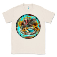 Natural rattlesnake and sunflower Classic Tee - BarkalooDesign