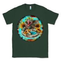 Sports Green rattlesnake and sunflower Classic Tee - BarkalooDesign
