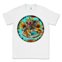 White rattlesnake and sunflower Classic Tee - BarkalooDesign