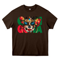 Chocolate Brown chingona sugar skull Heavy Core Tee - BundleAndBundleShop