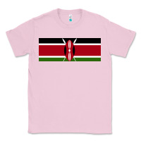 Bubblegum Pink kenya flag Classic Tee - artisFamous