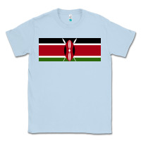 Dusty Blue kenya flag Classic Tee - artisFamous