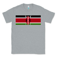 Heather Grey kenya flag Classic Tee - artisFamous