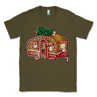 Army Green caravan gingerbread Classic Tee - FaDigitalArtStudio