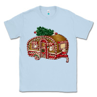 Dusty Blue caravan gingerbread Classic Tee - FaDigitalArtStudio