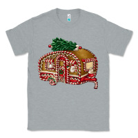 Heather Grey caravan gingerbread Classic Tee - FaDigitalArtStudio
