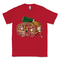 Red caravan gingerbread Classic Tee - FaDigitalArtStudio