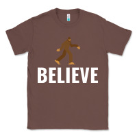 Chestnut believe bigfoot white Classic Tee - artisFamous