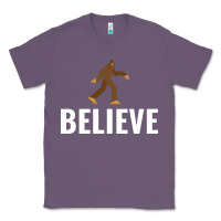 Lavender believe bigfoot white Classic Tee - artisFamous