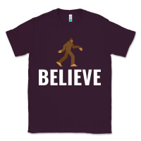 Plum believe bigfoot white Classic Tee - artisFamous