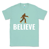 Seafoam believe bigfoot white Classic Tee - artisFamous