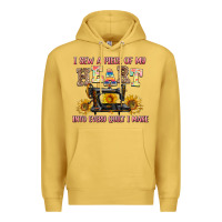 Antique Gold i sew a piece of my heart into every quilt i make Premium Hoodie - AdoDesignShop