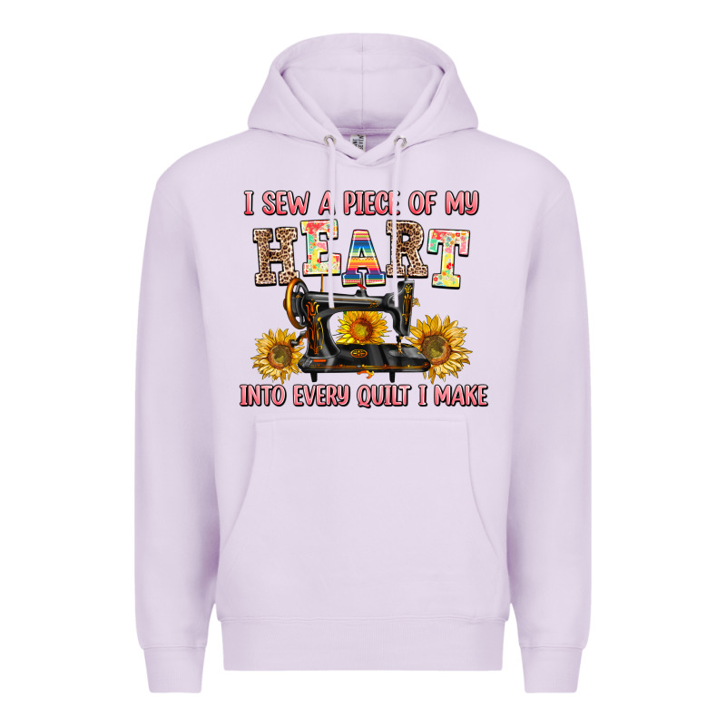 I Sew A Piece Of My Heart Into Every Quilt I Make Premium Hoodie by AdoDesignShop | Teevron