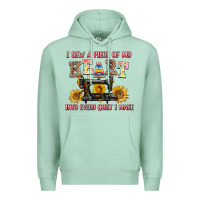 Seafoam i sew a piece of my heart into every quilt i make Premium Hoodie - AdoDesignShop