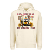 Tofu i sew a piece of my heart into every quilt i make Premium Hoodie - AdoDesignShop