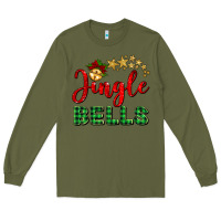 Army Green christmas jingle bells Long Sleeve Tee - BarkalooDesign
