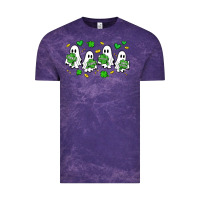 Cloud Purple clover ghostie st.patrick's day Vintage Tee - Artiststas