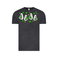 Vintage Black clover ghostie st.patrick's day Vintage Tee - Artiststas