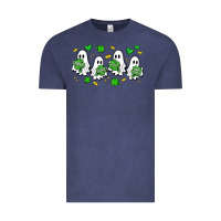 Vintage Denim clover ghostie st.patrick's day Vintage Tee - Artiststas
