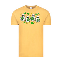Vintage Mustard clover ghostie st.patrick's day Vintage Tee - Artiststas