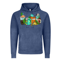 Vintage Denim dinosaur coffee cups Vintage Hoodie - AdoDesignShop