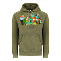 Vintage Olive dinosaur coffee cups Vintage Hoodie - AdoDesignShop